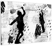 Obraz - Sztuka uliczna - zamieszanie (70x50 cm)