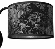 Kinkiet czarny, satynowy, SATINO SILVER 1xE27