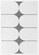 Dywan zewnętrzny dwustronny Duet kremowo-czarny 120 cm x 170 cm