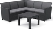 CLAIRE 5 SEAT CORNER zestaw, grafitowy