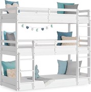 Łóżko dziecięce 90x200 cm białe