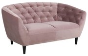 Różowa sofa Actona Ria, 150 cm