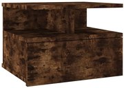 Nowoczesna ścienna szafka nocna wędzony dąb T9-A92