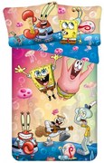 PrzytulneMieszkanie.pl PrzytulneMieszkanie.pl Pościel dziecięca z mikrofibry SPONGEBOB PARTY kolorowa Rozmiar pościeli: 70 x 90 cm | 140 x 200 cm