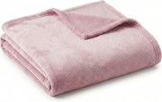 Mikropluszowy koc SOFT, pudrowy różowy Rozmiar: 160 x 200 cm