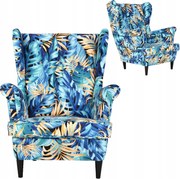 Fotel uszak skandynawski Ari Print Family Meble