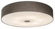 Wiejska lampa sufitowa taupe 70 cm - Juta Drum Nowoczesny Oswietlenie wewnetrzne