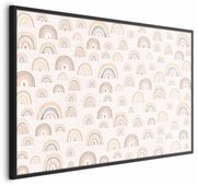 Plakat Tęcze i serca 30x21 cm z ramą czarną bez marginesu ARTGEIST B