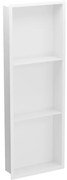 Mexen X-Wall-R półka wnękowa z kołnierzem i półką 90 x 30 cm, biała - 1920903010S