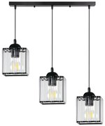 Czarna nowoczesna kryształowa lampa wisząca - 7X D193 C3-A87