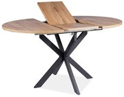 Rozkładany stół jadalniany GASTON 100(135)X100 cm, dekor dąb artisan
