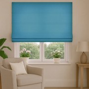 Roleta rzymska na wymiar Enjoy turkusowa miękka gruba - do 140 cm