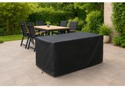 Czasza parasola ochronny na stół 180x90 cm + 4 do 6 rozkładanych krzeseł