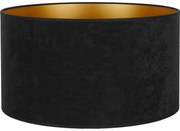 Duolla - Uniwersalny klosz VELVET E27 pr. 35 cm czarno-złoty