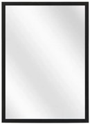 Czarne prostokątne lustro aluminiowe ścienne 21 rozmiarów C8-S16