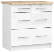 Dolna szafka kuchenna w kolorze biały połysk S5-T04