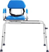 Krzesło Do Pryszniców SucceBuy Krętowe 360°, Przesuwne Krzesło Przenoszące Do Wanny, Maks. Obciążenie 150 kg