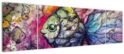 Obraz - Kolorowa rybka (170x50 cm)