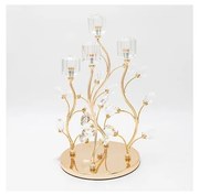 Świecznik dekoracyjny 20x36 cm złoty