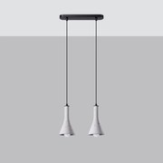 Lampa wisząca REA 2 betonowa SOLLUX  LIGHTING