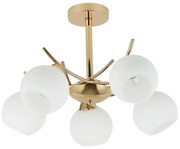 Złota lampa wisząca w stylu glamour - D249 F7-S36