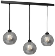Lampa wisząca, kula, dymione szkło SOFIA SMOKED 3xE27