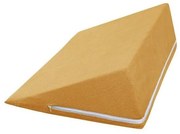 Bellatex Klinowy podgłówek musztardowy, 80 x 50 x 20 cm