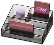 Organizer łazienkowy na kosmetyki z plastiku z recyklingu w kolorze matowej czerni Nail Station – iDesign