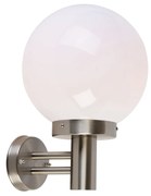 Zewnetrzna Nowoczesna lampa ścienna zewnętrzna stal nierdzewna IP44 - Sfera Nowoczesny Oswietlenie zewnetrzne