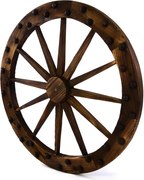 Koło drewniane - stylowa rustykalna dekoracja 90 cm