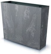 Donica ogrodowa z wkładem 77 x 23,5 x 68,7 cm Urbi Tower Beton Effect marengo PROSPERPLAST