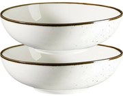 Mäser 2-częściowy zestaw misek Pintar Whiteniebieskie kropki 22 cm
