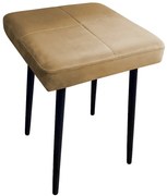 Taboret SQUARE MG VELVET beżowy ATOS
