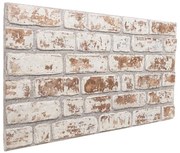 Panele ścienne cegła 3D kolor czerwono-biały S4-M47