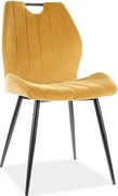 Krzesło tapicerowane ARCO VELVET curry