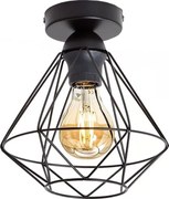 Lampa sufitowa 1x E27/40W/230V czarna