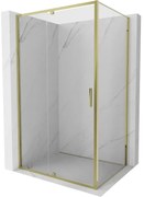 Mexen Exo kabina prysznicowa uchylna 95 x 70 cm, transparent, złota - 819-095-070-50-00