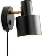 Halo Design 746880 - Kinkiet punktowy VOGUE 1xE27/40W/230V czarny/mosiądz