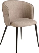 Brązowe krzesło z tkaniny 4146 ANGEL CERDA