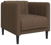 Brązowy tapicerowany fotel wypoczynkowy M0-C27