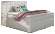 Łóżko kontynentalne ALICE 160x200 białe z pojemnikiem ELTAP