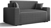 Szara tapicerowana sofa rozkładan L2-E52