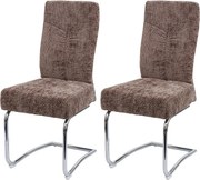 Krzesło do jadalni MCW-G56 (zestaw 2 sztuk), brązowy