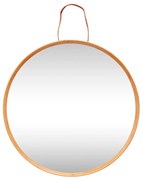 Lustro z bambusową ramą ścienne ø 60 cm Mood – Hübsch