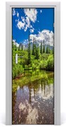 Naklejka fototapeta na drzwi Jezioro w górach