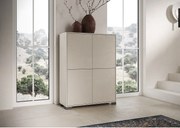 Wysoka komoda 4-drzwiowa Lumina 90x35x120 cm, kaszmir