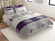 PrzytulneMieszkanie.pl PrzytulneMieszkanie.pl Pościel bawełniana DELUXE fioletowa Rozmiar pościeli: 2 szt 70 x 90 cm | 200 x 220 cm