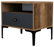 Szafka nocna Lisbon Walnut Anthracite