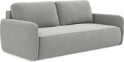 Kanapa 3-osobowa z funkcją spania - z tkaniny strukturalnej - jasny szary - LILO