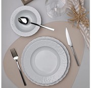 Zestaw obiadowy 18 szt. biały/porcelana